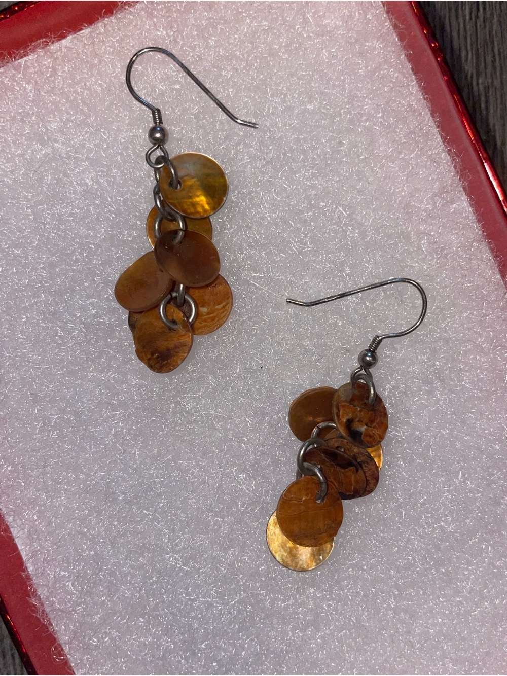 Tortoiseshell Disc Cascade Earrings - Women Jewelry